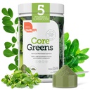 Zahler Core Green Powder Nutrition doplňky - Superfood Powder - Super Green Juice & Smoothie Mix - Phytonutrient Rich with Spirulina, Chlorofyl & Více - Kosher Superfood