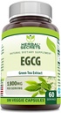 Bylinné tajemství EGCG Green Tea Extract 1800 Mg Per Serving CLANE124; Veggie kapsle dodatek CLANE124; Non- GMO CLANE124; gluten Free CLANE124; Made in USA (1 balení, 180 Počet)