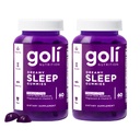 Goli Dreamy Sleep Gummy - 60 Počet (balení po 2) - Melatonin, vitamín D, hořčík, a Lemon Balm Extract - Gelatin- Free, gluten- Free, Vegan & Non- GMO
