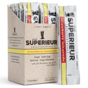 Superieur Electrolyte Powder Packets- Vegan Electrolyte Hydration Powder w / Sea Minerals - Keto Friendly, Non- GMO, Nulový cukr Electrolyte Supplement- Zdravé sportovní Drink- Jahodová limonáda (14 Packets)