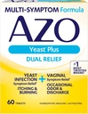 AZO Yeast Plus Dual Relief Tablety, kvasinková infekce a vaginální příznaky Relief, Relieves Vaginální Svědění & Hoření, 60 Počet