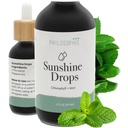 Philosophie Liquid Chlorofyl Sluneční svit Kapky pro vodu 124; Organic Chlorofyl Kapky s mincovnou pro detox, Interní deodorant & Energy Boost Appendix 124; Přírodní Vegan Dodatek, Non- GMO, 2oz