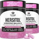 Hormon Balance pro ženy, PCOS, Ovariální podpora, plodnost, Menstruační cyklus 124; Myo- Inositol & D- Chiro Inositol dodatek 40: 1 Poměr s kyselinou listovou, B12 & Probiotika