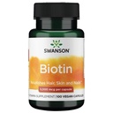 Swanson Biotin Vitamin B7 5000 mcg 100 Kapsle