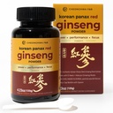 CHEONGHWA F & B Panax Ginseng Powder, 10% Ginsenosid (celkem 20,000mg, 4 měsíční zásoba), 4.23oz, + 5 Rok pěstovaný Korean Red Panax Ginseng, Focus & Immunication Support, Ultra-fine Powder, Non- GMO