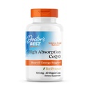 Lékařská nejlepší vysoká absorpce CoQ10 s BioPerine, Vegan, gluten zdarma, přirozeně fermentované, Heart Health & Energy Production, 100 mg 60 Veggie Caps