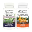 Hostitelské obranné pouzdro s MycoBotanicals Brain * Kapsle, 60 Počet & Cordyceps Kapsle, 60 Počet - Podpora paměti a zaměření - Podpora imunitního zdraví a energie *