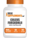 BulkSupplements.com Coleus Forskohlii Extract Capsules - Forskolin, Forskolin Kapsle - Bylinný dodatek, Gluten zdarma, 1 Kapsle per Serving, 60 Kapsle (Balení po 1)