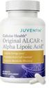 Juvenon Cellular Health PHARMA124; srdce, dodatek mozku s acetyl L- karnitin a biotin - podporuje NAD + funkce, výroba energie, mood, revitalizovaný metabolismus, duševní soustředění a jasnost (60 tablet)