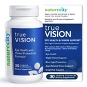 NatureCity True- Vision Eye Health Supplement - Plant- Based Lutein and Zeaxanthin with High Potency Saffron 20mg - Blue Light Protection, Support Central and Night Vision (30 Veggie Kapsle)