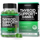 Podpora štítné žlázy pro ženy a muže (90 Gummies) Ashwaganda, jód, Bladderwrack, Kelp, & Schisandra - Support Supplement - Delicious Apple Flavor - Non- GMO, Vegan & Gluten-Free (90 Počet)