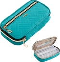BAGSFY Pill Pořadatel Případ 2 Times a Day-Weekly Medicine Pořadatel Travel Pill Box s odstranitelnou 7 den Medicine Case Kontejner pro rybí olej, Vitamin, dodatek