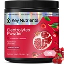 KEY NUTRIENTY Multivitamin Electrolytes Powder No Sugar - Sweet Cherry Pom Electrolyte Powder - Endurance & Energy Supplement - Hydration Powder - No Calories - 90 Servings - Made in USA