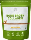 Amy Myers MD Bone Broth Kolagen Powder - Organic Chicken Bone Broth - Podporuje zdravou pleť a hřebíky - pro Gut Health & Joint Support - 20 Služeb, Chicken Flavor
