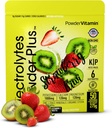 Electrolytes Powder Plus (50 Servings), 0 Calorie Keto, 0 Cukr, No Maltodextrin, 1000mg Draslík, 120mg vápníku, 120mg hořčíku, Hydration Powder (50 Servings, Strawberry Kiwi)