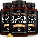 NOVÉ ŽIVOČIŠNÉ OLEJE Softgel Kapsle - Premium Cold- Pressed Nigella Sativa Production Pure Black Cumin Seed Oil - Non- GMO & Vegetarian 90 Count (balení po 3)