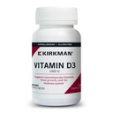Kirkman - Vitamin D3 1000 IU - 120 Kapsle - Podporuje imunitní zdraví - pomáhá budovat silné kosti - hypoalergenní