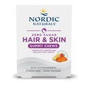 Nordic Naturals Zero Cukr Vlasy & Kůže Gummy Chews, Jahodová limonáda - 27 Gummy Chews - Biotin + GLA od Brutálního oleje - Podporuje zdravou rovnováhu tuků v kůži - Non- GMO - 27 Služení