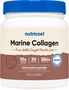 Nutricost Marine Collagen (Chocolate Flavor) 30 Doručování - Kolagen dodatek z volně žijící chycené tichomořské tresky