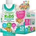Orgain Organic Kids Nutritional Protein Shake, Ovocné Cereální - Děti Snacks s 8g mléčné bílkoviny, 22 Vitamíny & Minerály, Ovoce & Zelenina, Lepek Free, Soy Free, Non- GMO, 8.25 Fl Oz (balení po 12)