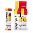 Skratch Labs Hydration Packets Hydration Drink Mix, Strawberry Lemonade (20ct) - Electrolyte Powder Vyvinutý pro sportovce a sportovní výkon, Gluten Free, Vegan, Kosher