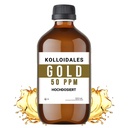 Koloidní zlatý roztok, 50 PPM, 500 ml, vysoká čistota 99,99%