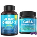 GABA doplněk + Vegan Omega-3 Řasy olej