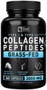 Zeal Naturals Kolagen Peptides Kolagen Pills (360 Kapsle) Tráva Fed Kolagen Pepetide Powder - Hydrolyzované Kolagen Powder for JointTendon SupplementVlasy kůže a nehty -