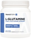 TransformHQ L-glutamin Powder, 500G, 100 Servings - gluten Free, Non- GMO