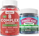 2 balení Methylovaný vitamin B komplex + 1 balení cukru zdarma 10g Prebiotický doplněk vlákna, gumy pro dospělé