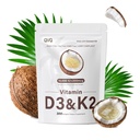 300 Pcs 2 v 1 Vitamin D3 10000 iu Plus K2 (MK-7) 200 mcg Virgin Coconut Oil Softgels s Vitamíny D & K Podporuje absorpci vápníku, kosti, imunitní, & srdce zdraví - Snadno polykat