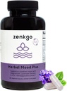 Zenkgo Ashwagandha, 5-HTP, Lavender, Mucuna, L-tryptofan - Mood Supplement, Plant- Based, Bylinné Mood Plus Pomáhá s klidnou myslí a stres, Emotion Blalance, Positivity (60Ct / 30Day)