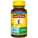 Nature Made Vitamin E 267 mg (400 IU) d- Alpha, dodatek stravy pro antioxidační podporu, 100 Softgels, 100 Day Supply