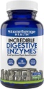 Stonehenge Health Neuvěřitelné trávicí enzymy - 18 Plant- Based Enzymy - Lipáza, Laktáza, Protéza, Amylase, Bromelain for Gas, Bloating, Únava (1)