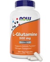 Nyní L- glutamin 500 mg 300 Veg Kapsle - Non- GMO dodatek - Vegan Lglutamin Caps