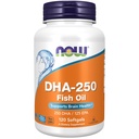 Nyní Potraviny doplňky, DHA-250 s 125 EPA, molekulárně destilované, podporuje zdraví mozku *, 120 Softgels