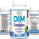 DIM dodatek - 150mg DIM (diindolylmethan), brokolice, kalcium D- glukarát a bioperin - Hormonální bilance pro muže a ženy, Estrogen, Menopauza Balance - 60 Kapsle
