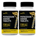 Iodidové tablety draselného (balení po 2) 130mg - 280 tabletách EXP 10 / 2032 - YODO Naciente - KI pilulky - Yoduro de Potasio - Nutri doplňky