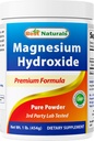 Nejlepší naturals Magnesium Hydroxide Powder - 380mg Elemental Magnesium per Serving - 454 Servings per Cotainer - 1 libra
