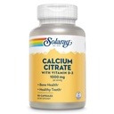Solaray vápník Citrát s vitaminem D3 1000mg - Kostní síla a zdravé zuby podpora - Gentle Digestion Formule - Laboratorní ověřené, 60- denní záruka - 15 Služeb, 90 Kapsle