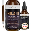 Shilajit Resin Organic Liquid Supplement, Shilajit Himalayan Organic, Liquid Vitamíny pro ženy a muže, 85 + Stopy Minerály, Alternativa k Resin & Kapsle, Energy & Imunitation Function, Vegan, 60 ml
