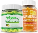 Organické kurkumové žvýkačky 1000mg s veganským multivitaminem pro ženy