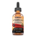 Extra síla 6000mcg Vitamin B12 Sublingvální tekuté kapky - Methylkobalamin, VIT B 12 Podporuje energii, Max Absorpce, 60 Služeb, Non- GMO, Vegan Friendly, vyrobené v USA