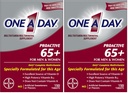Jeden den Proactive 65 +, Mens & Womens Multivitamin, dodatek s vitaminem A, vitaminem C, vitaminem D, a zinek pro podporu imunitního zdraví *, vápník, kyselina listová & více, Tablet 150 Počet (balení po 2)