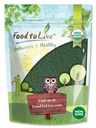 Jídlo pro živé organické Chlorella Powder, 8 Ounces - Non- GMO, Kosher, Syrové zelené řasy, Vegan Superfood, Bulk, čistý Vegan zelený protein, bohaté na vitamíny a minerály, Skvělé pro nápoje, Zlomená buněčná zeď