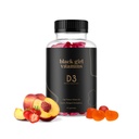 Black Girl Vitamíny - Vitamin D3 Gummies, pro imunitní, energetický a kostní podporu, 2000IU (50mcg) Vitamin D per Serving, gluten- Free Vitamin D Gummies