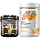 MuscleTech Creatine + Syrovátkový protein Isolate Bundle Platinum Creatine Iso Whey Clear, Orange