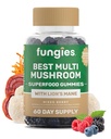 Fungies Multi houbové gumy pro muže a ženy - Houbový dodatek zahrnuje Lví hříva, Cordyceps, Reishi, Chaga, Shiitake, Maitake & Turkey Tail - Gelatin- Free, gluten- Free & Vegan Gummy Vitamíny