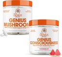 Geniální značka - Nootropní dodatek Bundle - Houba a vědomí - Podporuje imunitní systém, Focus, Energy a Brain Booster