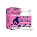 Nutramax Provious Probiotika pro psy, Denní doplněk stravitelného zdraví s více zákruty bakterií, Psí Probiotika Plus Prebiotika, 60 Žvýkací tablety